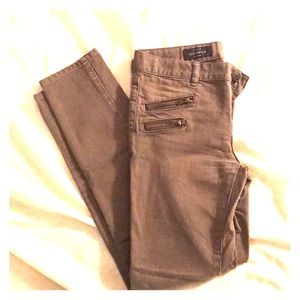 J Crew Army Green Ankle Cropped Jeans